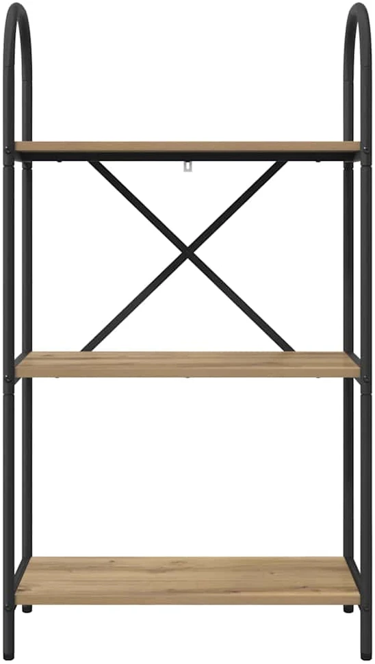 Knygų lentyna 3 lygių 60 x 30 x 109 cm Apdirbta mediena