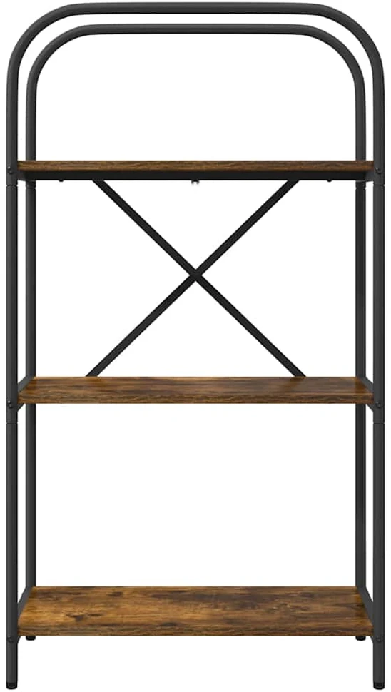 Knygų lentyna 3 lygių 60 x 30 x 109 cm Apdirbta mediena