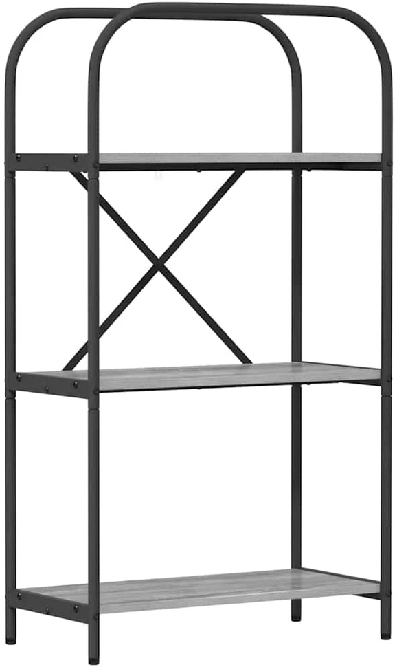 Knygų lentyna 3 lygių 60 x 30 x 109 cm Apdirbta mediena
