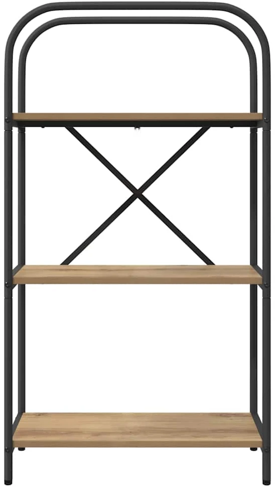 Knygų lentyna 3 lygių 60 x 30 x 109 cm Apdirbta mediena