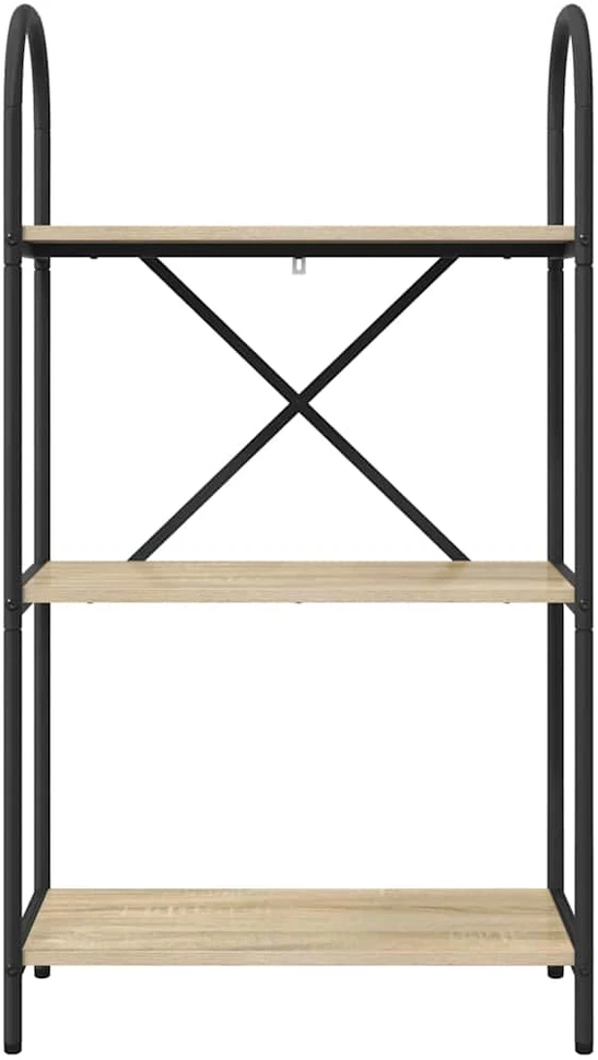 Knygų lentyna 3 lygių 60 x 30 x 109 cm Apdirbta mediena