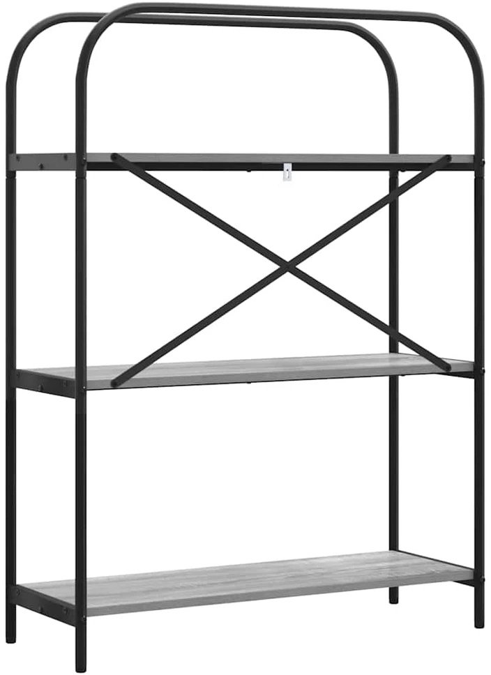 Knygų lentyna 3 lygių 80 x 30 x 109 cm Apdirbta mediena