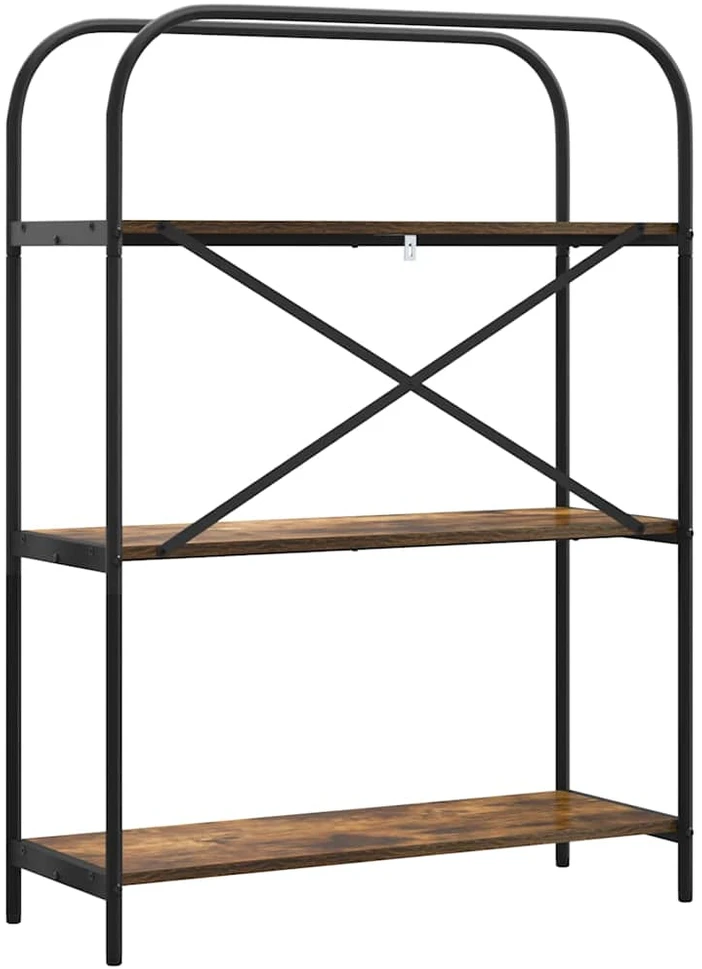 Knygų lentyna 3 lygių 80 x 30 x 109 cm Apdirbta mediena