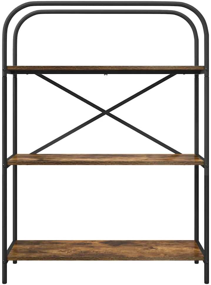 Knygų lentyna 3 lygių 80 x 30 x 109 cm Apdirbta mediena