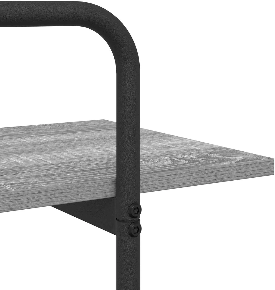 Knygų lentyna 4 aukštų 100 x 35 x 140 cm PB Pilka Sonoma
