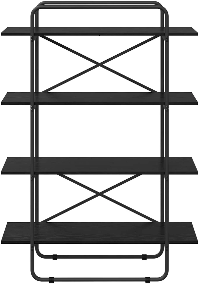 Knygų lentyna 4 aukštų 100 x 35 x 140 cm PB Juodojo ąžuolo
