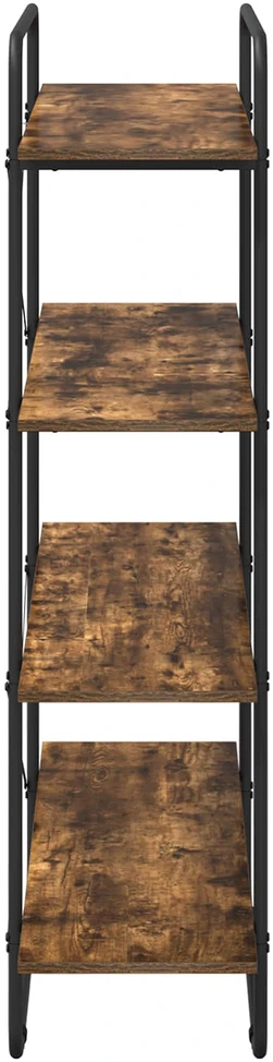 Knygų lentyna 4 aukštų 100 x 35 x 140 cm PB Dūminio ąžuolo