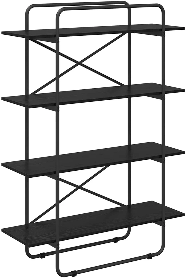 Knygų lentyna 4 aukštų 100 x 35 x 140 cm PB Juodojo ąžuolo