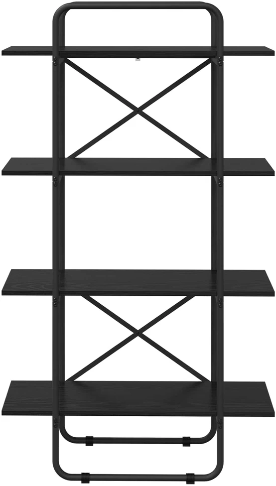 Knygų lentyna 4 aukštų 60 x 35 x 140 cm PB Juodojo ąžuolo