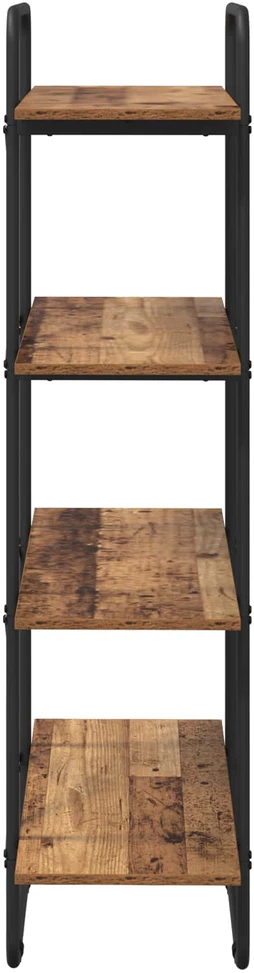 Knygų lentyna 4 aukštų 80 x 35 x 140 cm PB Ąžuolo mediena