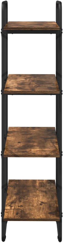 Knygų lentyna 4 aukštų 80 x 35 x 140 cm PB Dūminio ąžuolo