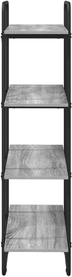 Knygų lentyna 4 aukštų 80 x 35 x 140 cm PB Pilka Sonoma
