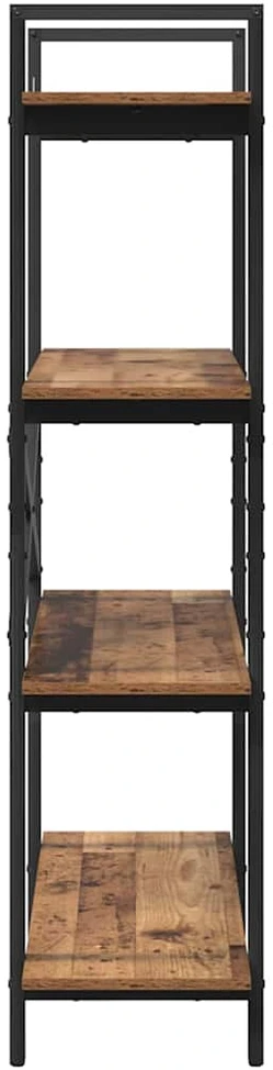 Knygų lentyna 4 lygių 100 x 33,5 x 140 cm Apdirbta mediena