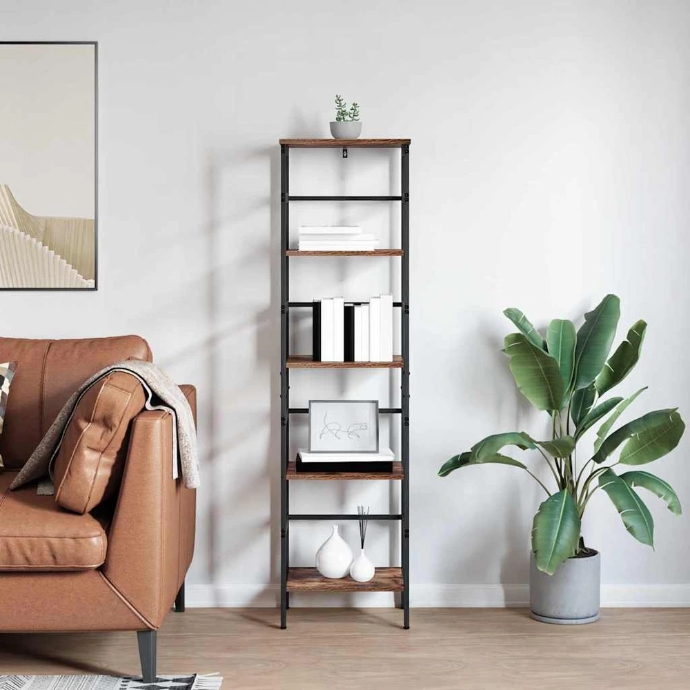 Knygų lentyna 4 lygių 40 x 29,5 x 149 cm Apdirbta mediena