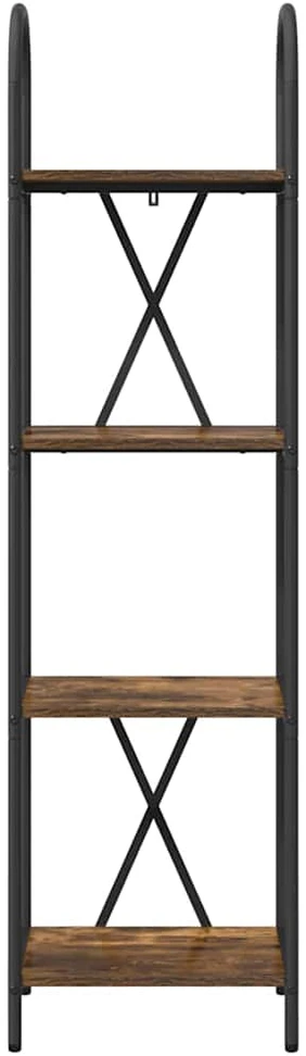 Knygų lentyna 4 lygių 40 x 30 x 146 cm Apdirbta mediena