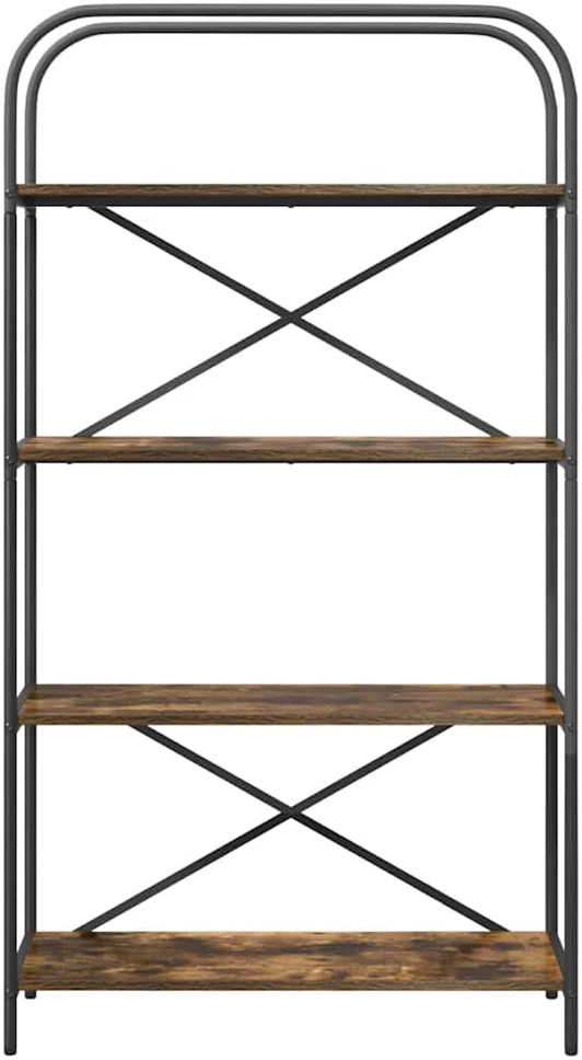 Knygų lentyna 4 lygių 80 x 30 x 146 cm Apdirbta mediena