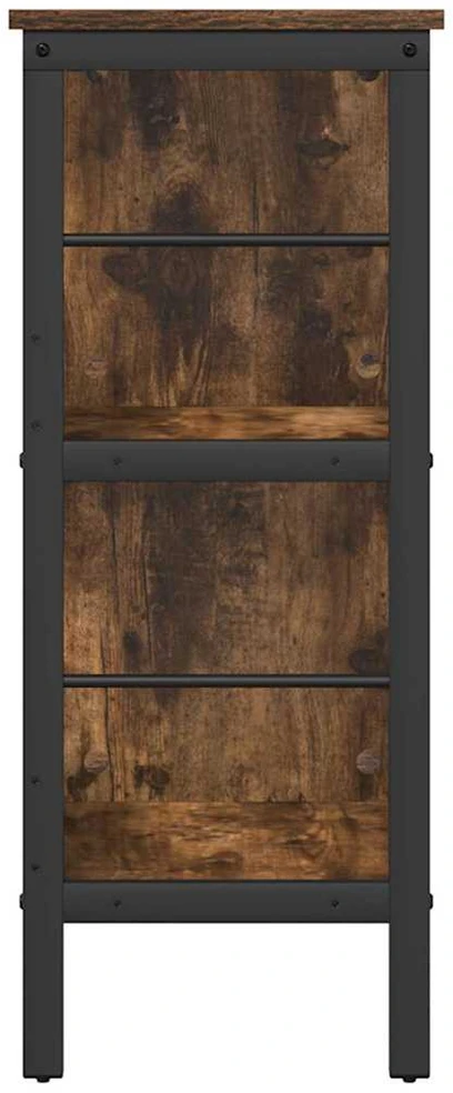 Knygų lentyna 4 lygių 82 x 32 x 79 cm Apdirbta mediena