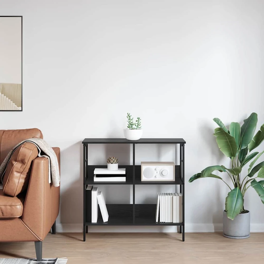 Knygų lentyna 4 lygių 82 x 32 x 79 cm Apdirbta mediena