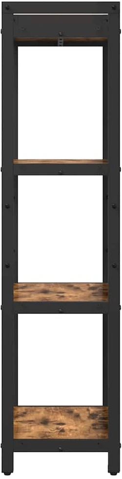 Knygų lentyna 40 x 30 x 119 cm Apdirbta mediena Rūkyta ąžuolas