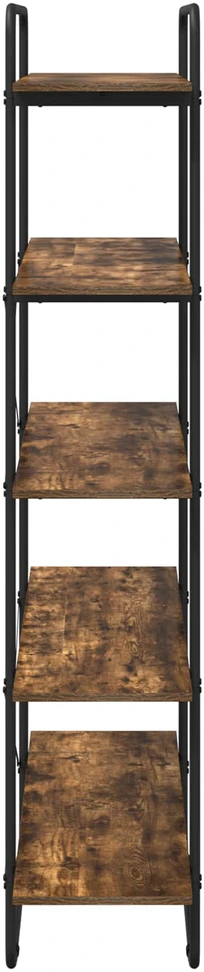 Knygų lentyna 5 aukštų 100 x 35 x 175,5 cm PB Dūminio ąžuolo