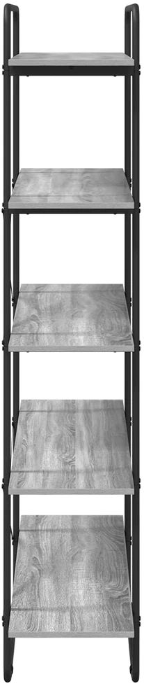 Knygų lentyna 5 aukštų 100 x 35 x 175,5 cm PB Pilka Sonoma
