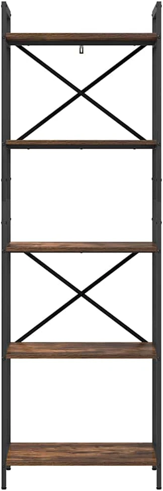 Knygų lentyna 5 aukštų 56 x 34 x 171 cm Apdirbta mediena