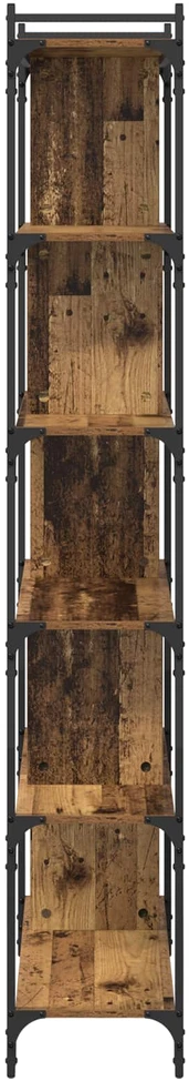 Knygų lentyna 5 aukštų 76 x 32 x 192 cm Apdirbta mediena