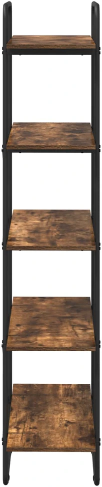 Knygų lentyna 5 aukštų 80 x 35 x 175,5 cm PB Dūminio ąžuolo