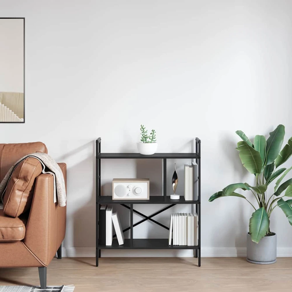 Knygų lentyna 5 lygių 75 x 30 x 91 cm Apdirbta mediena