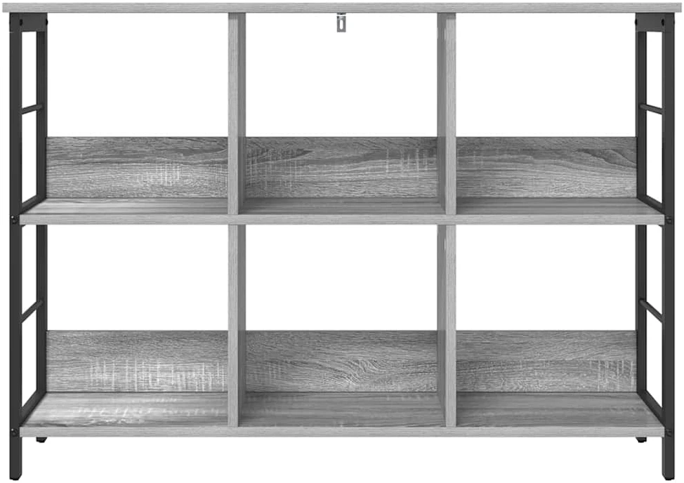 Knygų lentyna 6 lygių 102 x 32 x 72,5 cm Apdirbta mediena