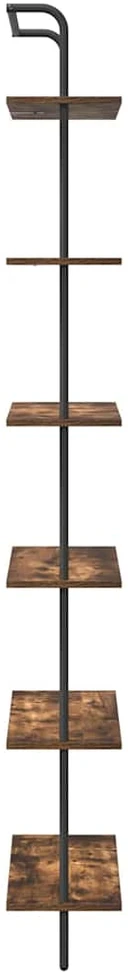 Knygų lentyna 6 lygių 60 x 24 x 203 cm Apdirbta mediena