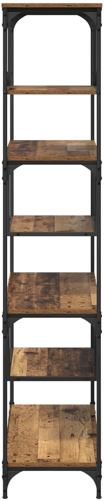 Knygų lentyna 6 lygių 81 x 36 x 176 cm Apdirbta mediena