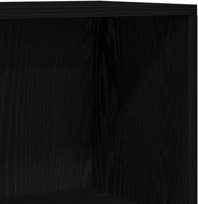 Knygų lentyna 60 x 24 x 176 cm Apdirbta mediena Juodas ąžuolas