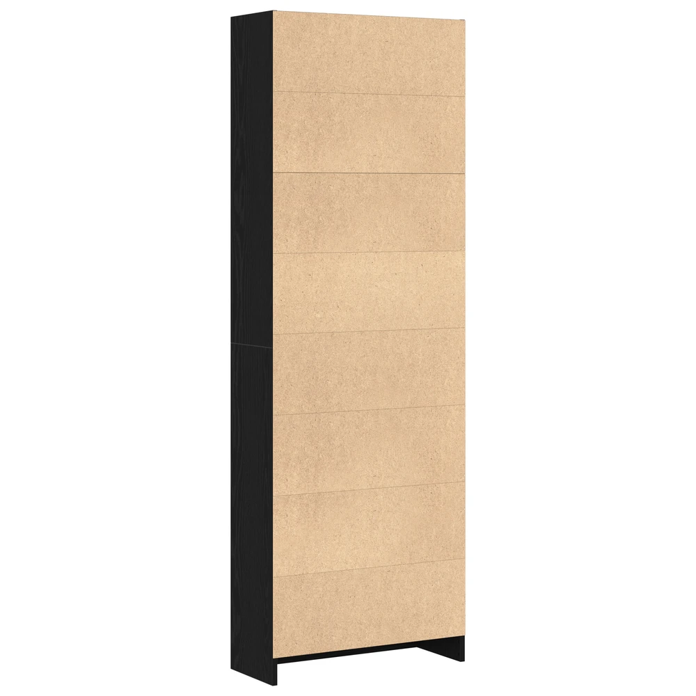 Knygų lentyna 60 x 24 x 176 cm Apdirbta mediena Juodas ąžuolas