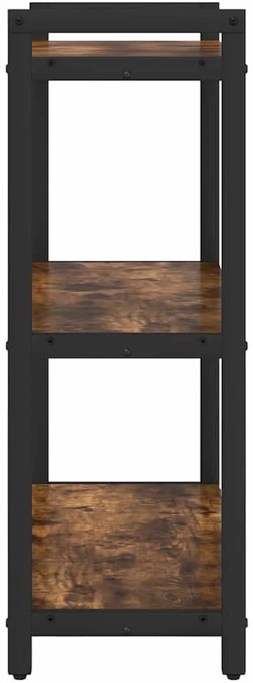 Knygų lentyna 60 x 30 x 85 cm Apdirbta mediena Rūkyta ąžuolas