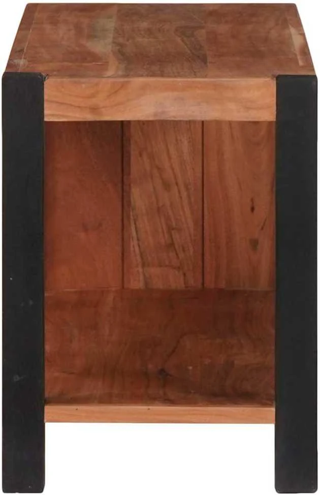 Knygų lentyna Ruda 80 x 30 x 40 cm Kietos akacijos mediena