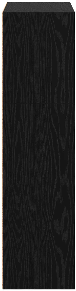 Knygų lentyna 80 x 30 x 114 cm Apdirbta mediena Juodas ąžuolas