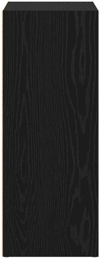 Knygų lentyna 80 x 30 x 76,5 cm Apdirbta mediena Juodas ąžuolas