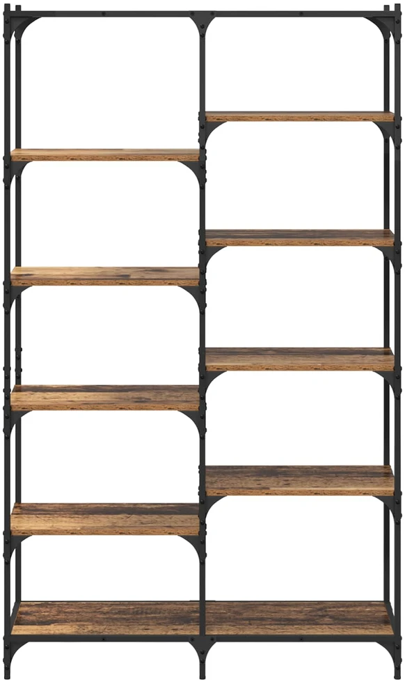Knygų lentyna 9 aukštų 100 x 32 x 170 cm Apdirbta mediena