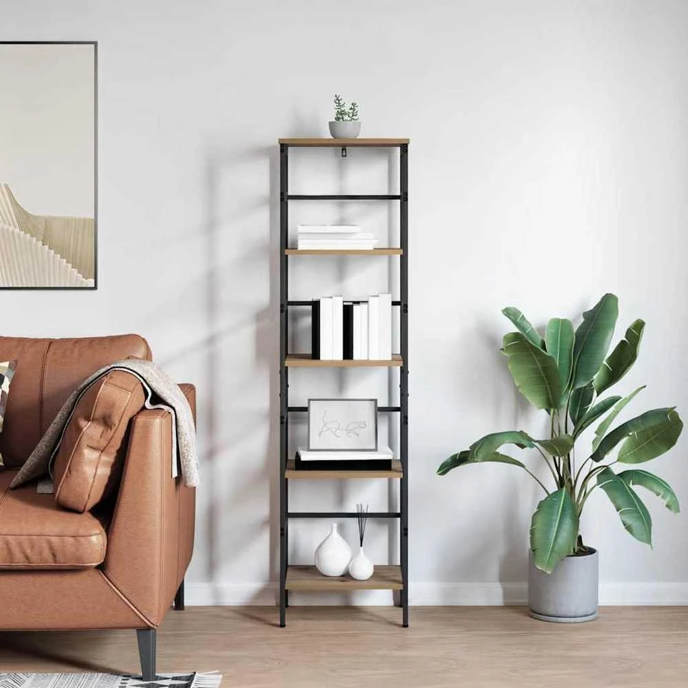 Knygų lentyna 4 lygių 40 x 29,5 x 149 cm Apdirbta mediena