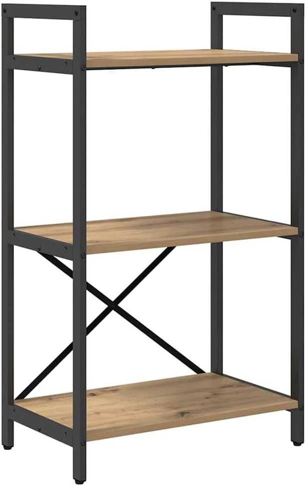 Knygų lentyna 3 aukštų 56 x 34 x 96 cm Apdirbta mediena