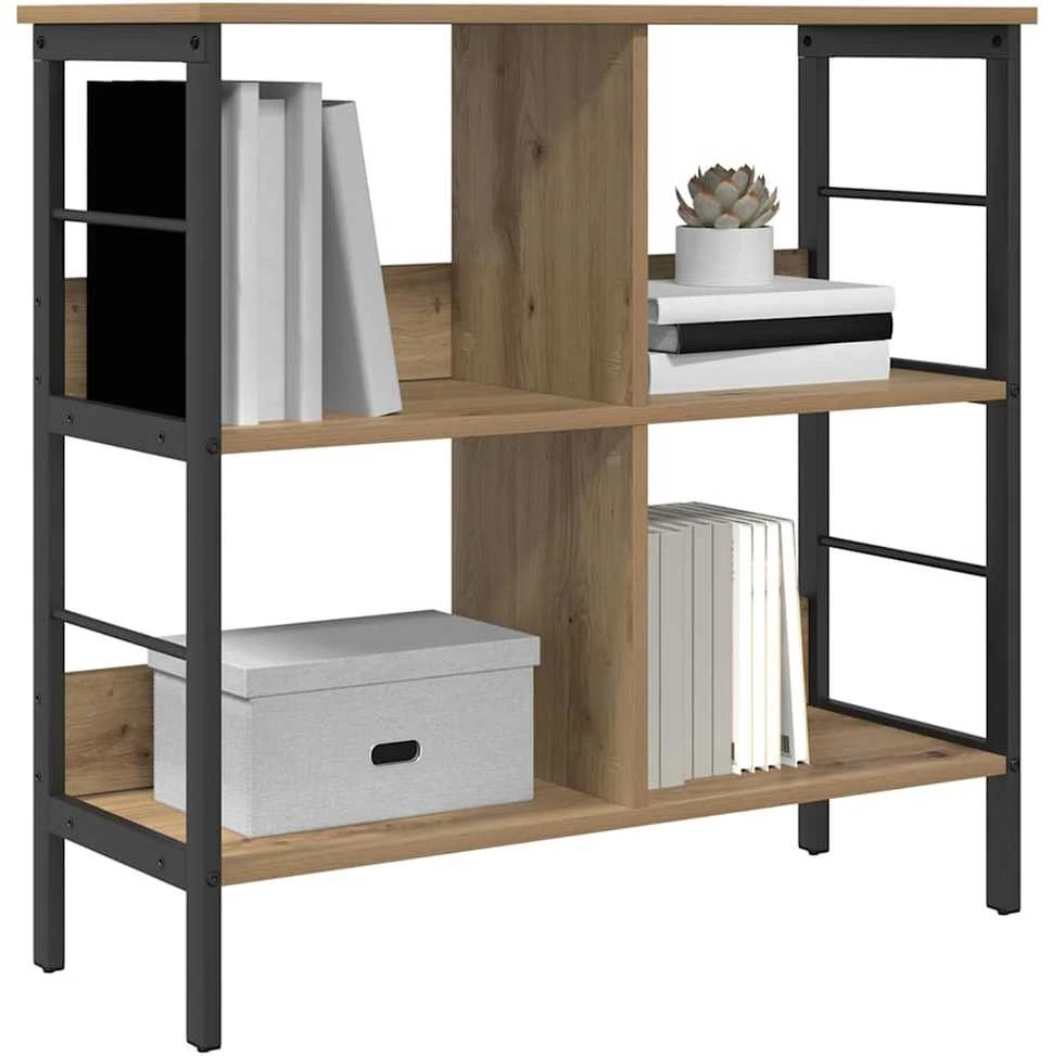Knygų lentyna 4 lygių 82 x 32 x 79 cm Apdirbta mediena