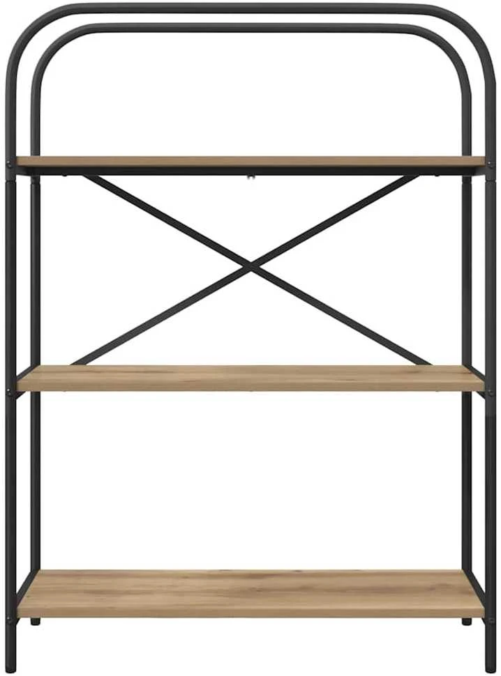 Knygų lentyna 3 lygių 80 x 30 x 109 cm Apdirbta mediena