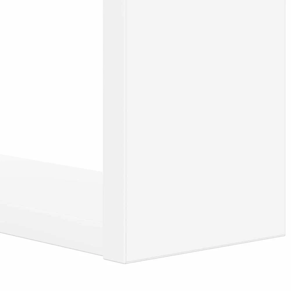 Knygų lentyna 2 aukštų 52 x 25 x 71,5 cm Apdirbta mediena Balta