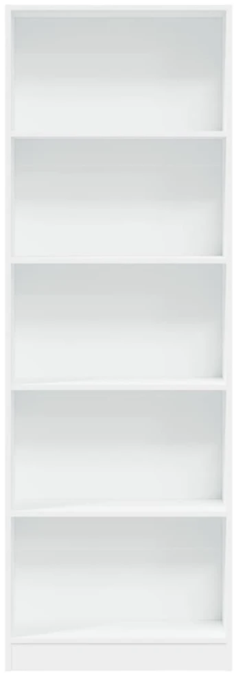 Knygų spinta, baltos spalvos, 60x24x176cm, apdirbta mediena