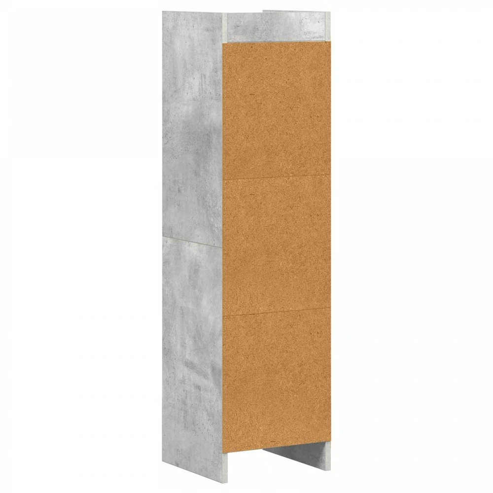 Knygų lentyna Betono pilka 30 x 30 x 111 cm Apdirbta mediena