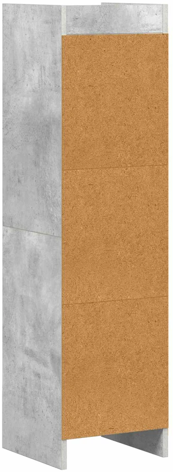 Knygų lentyna Betono pilka 30 x 30 x 111 cm Apdirbta mediena
