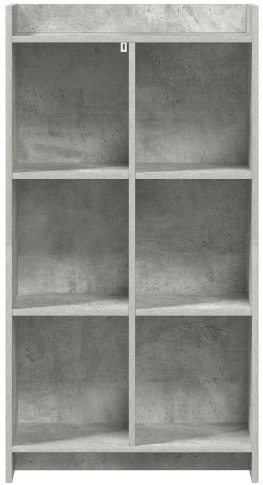 Knygų lentyna Betono pilka 59 x 30 x 111 cm Apdirbta mediena