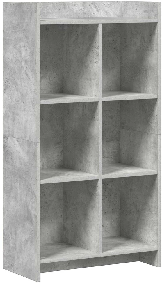Knygų lentyna Betono pilka 59 x 30 x 111 cm Apdirbta mediena