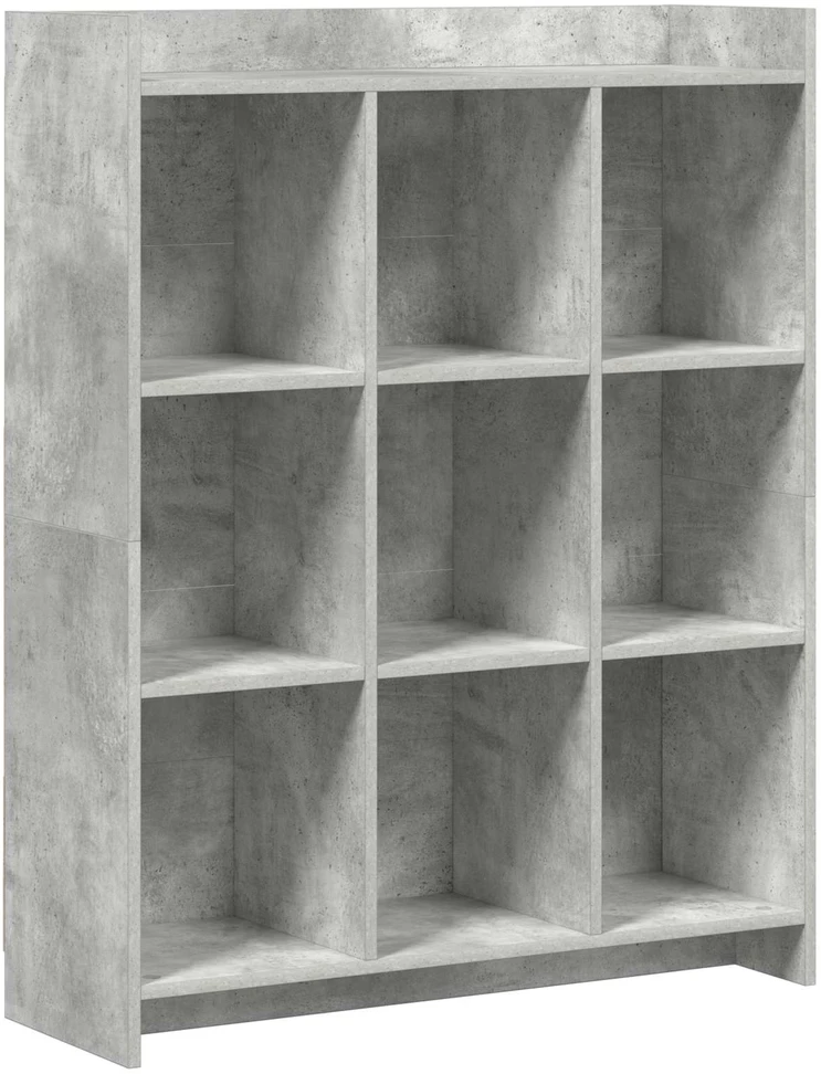 Knygų lentyna Betono pilka 87,5 x 30 x 111 cm Apdirbta mediena